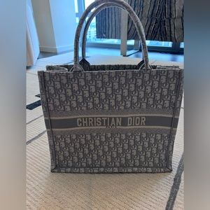 New Large Christian Dior Grey Designer Tote